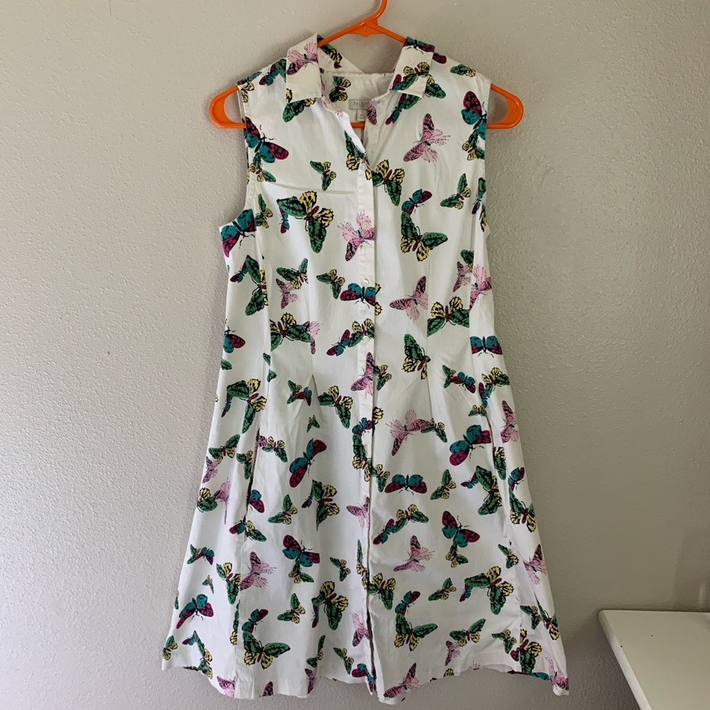 Talbots butterfly summer dress